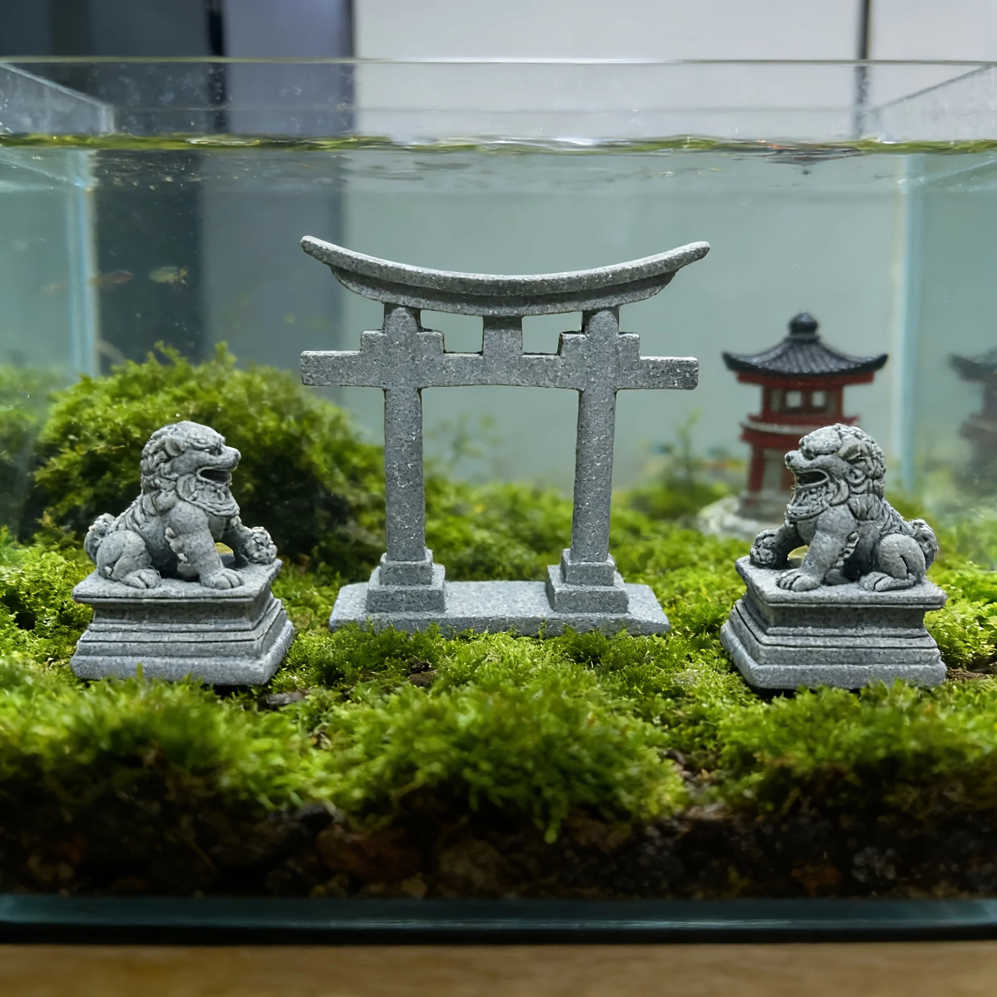 Bonsai Zen Garden Set - 3-częściowy zestaw japońskich bram Torii i