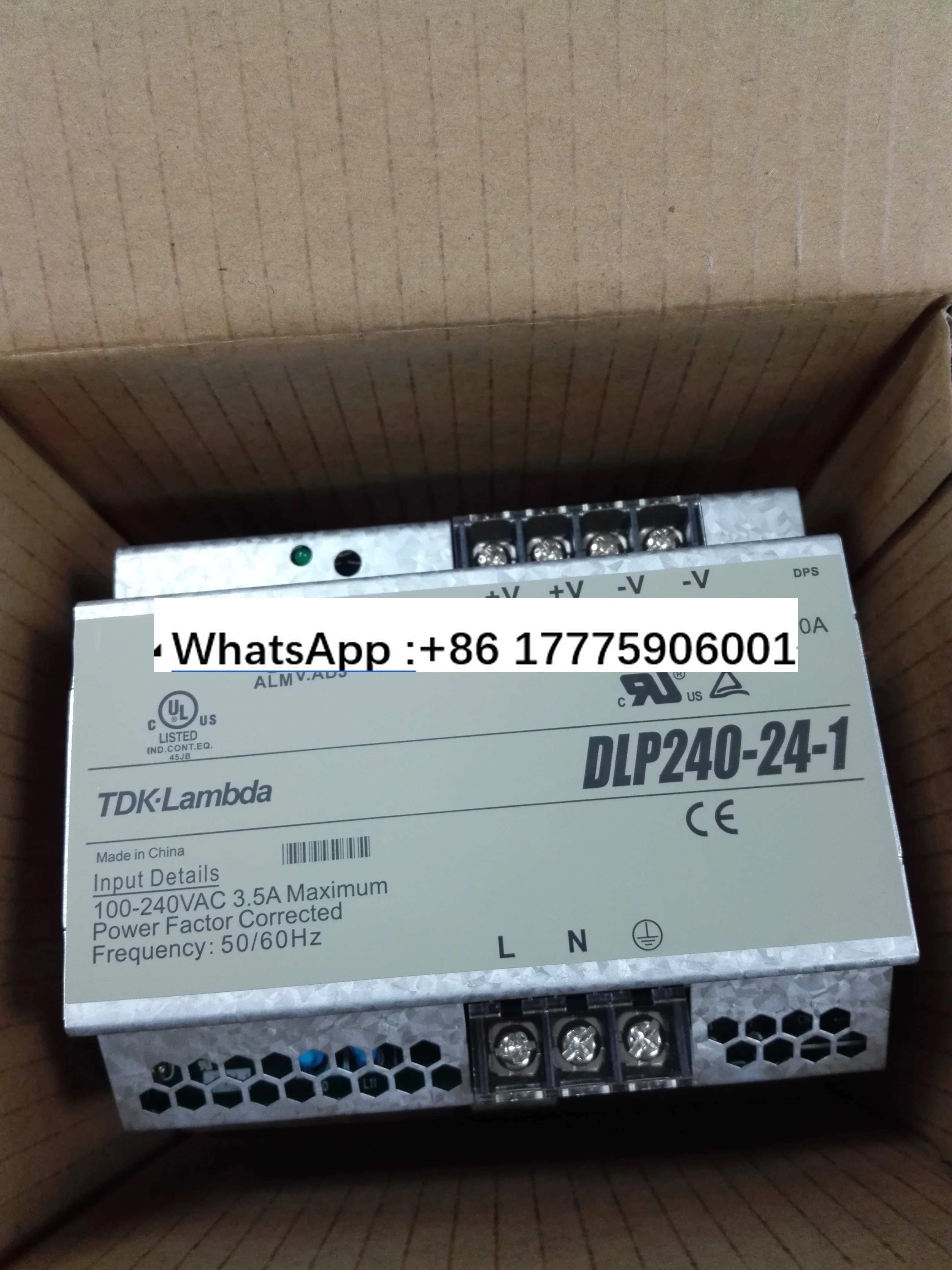 Fonte de alimentação em trilho DLP240-24-1 TDK-LAMBDA