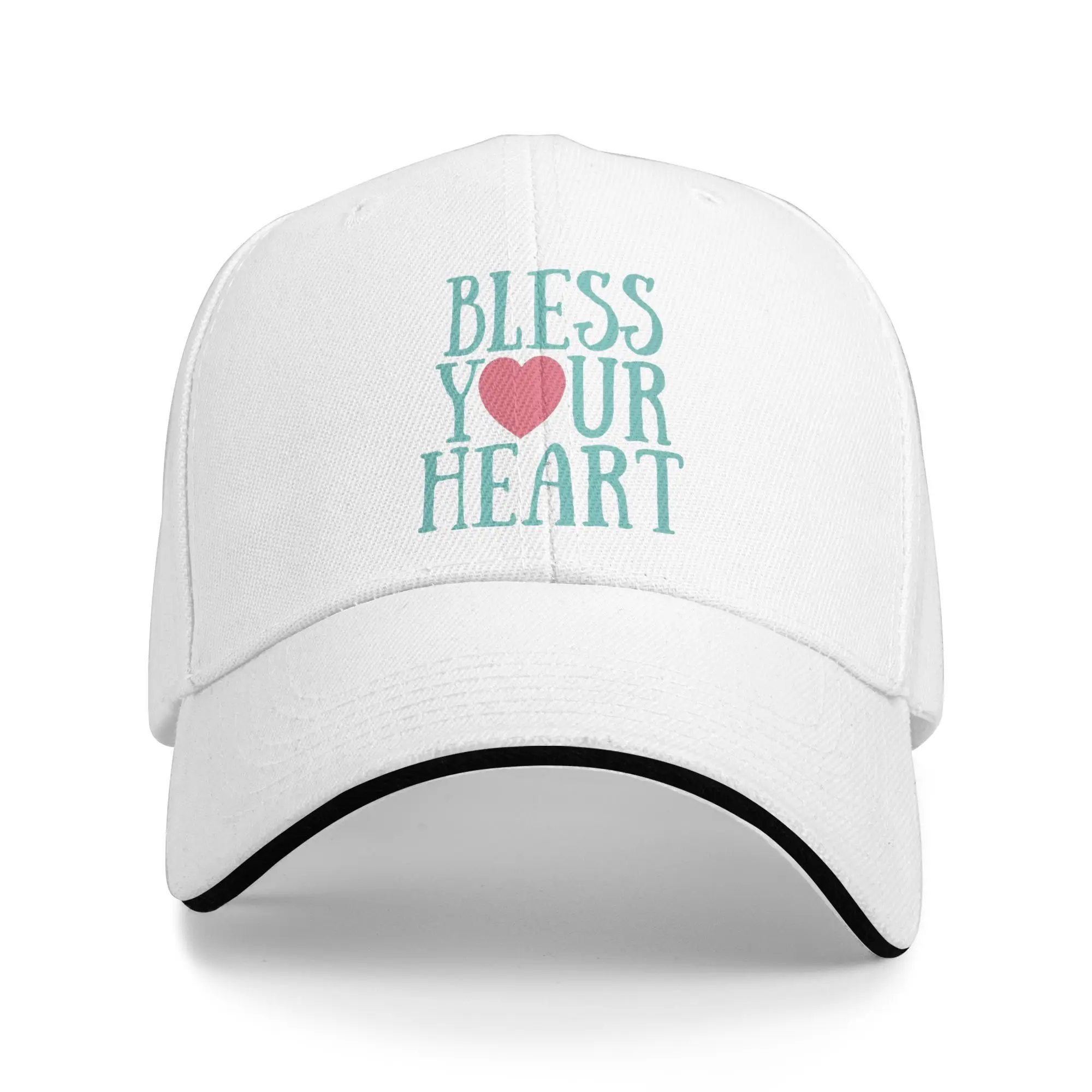 Bless Your Heart Letter Sun Baseball Cap  Summer Casual Hip Hop Hats For Men Adult Outdoor Sports Baseball Caps