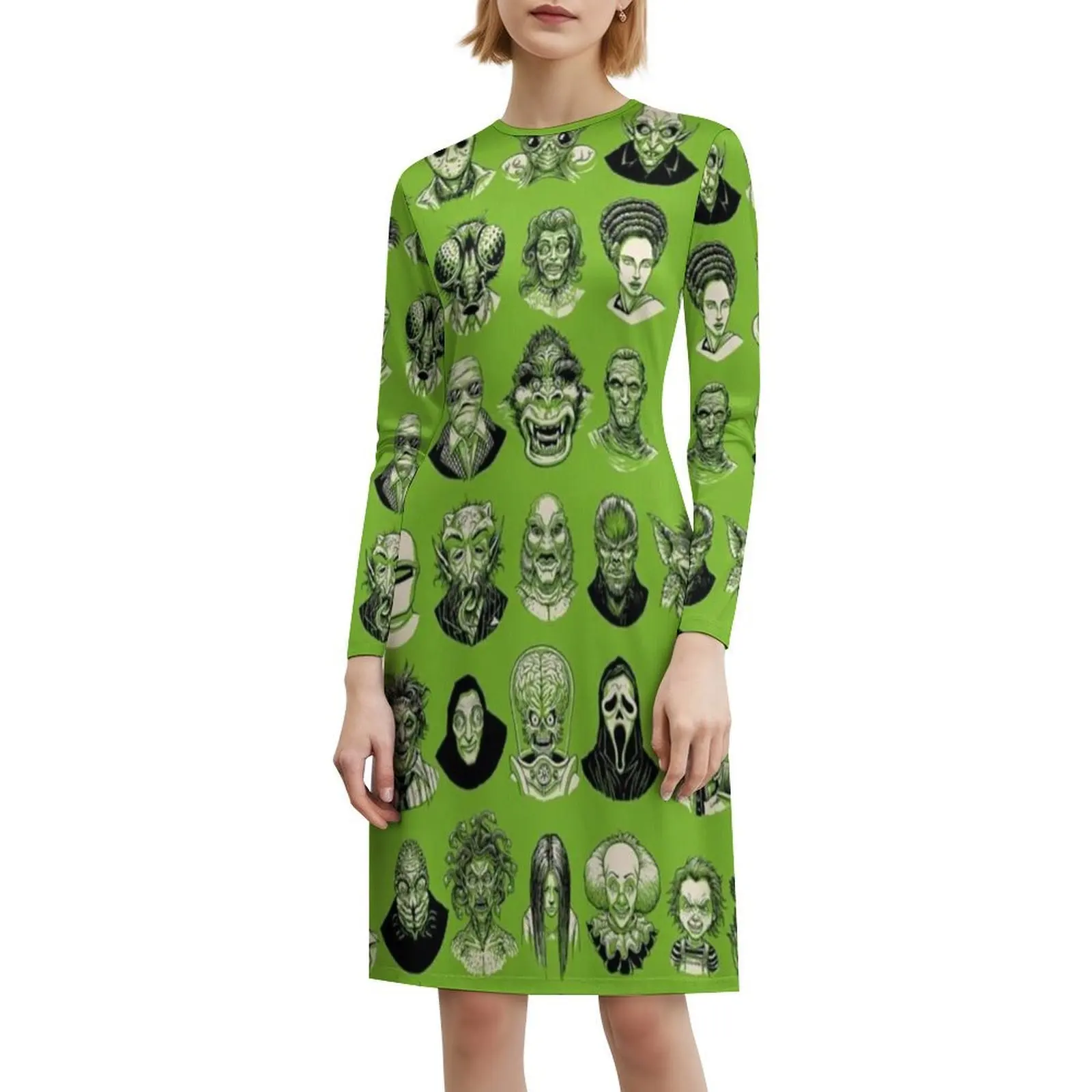 فستان رعب بوهو أنيق أنيق على الشاطئ لحفلات الزفاف وحوش الرعب ملابس نسائية #6