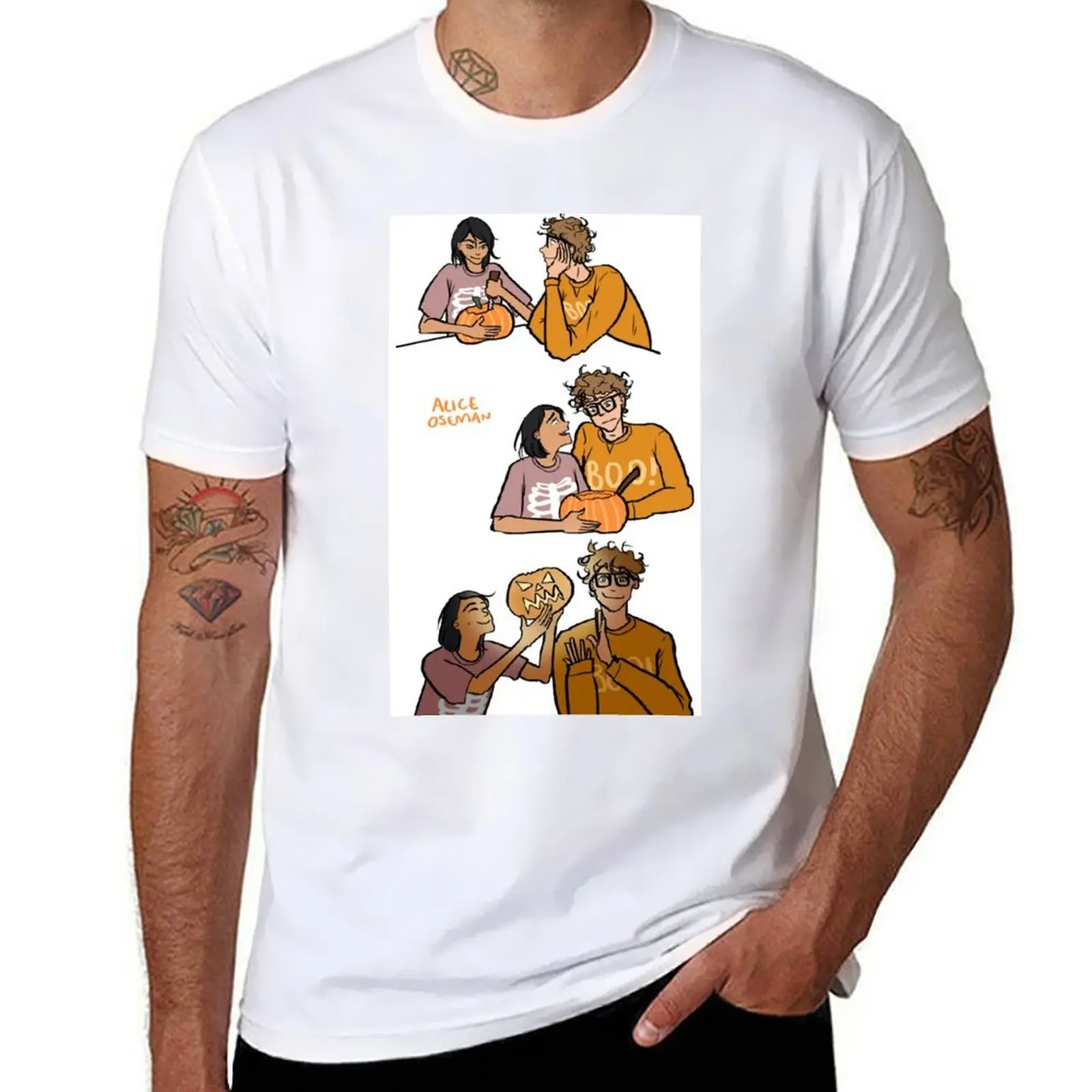 

Pumpkin Carving T-Shirt man graphic t shirt anime t shirts oversize T-Shirt