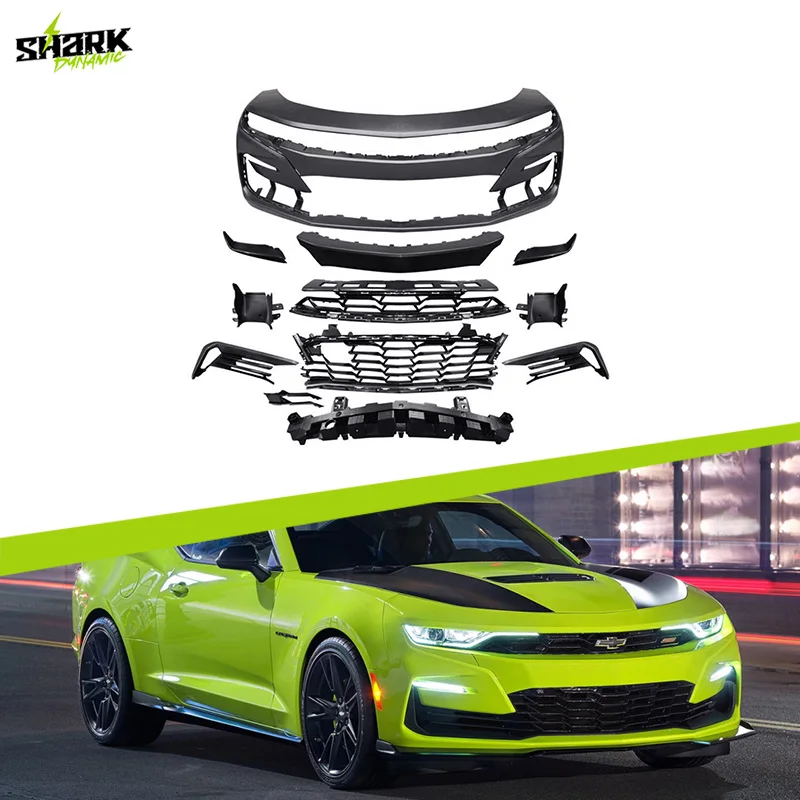 

Body Kit for Chevrolet Camaro 2019-2022 PP Plastic Grey Primer SS Style Bodykit Front Bumper