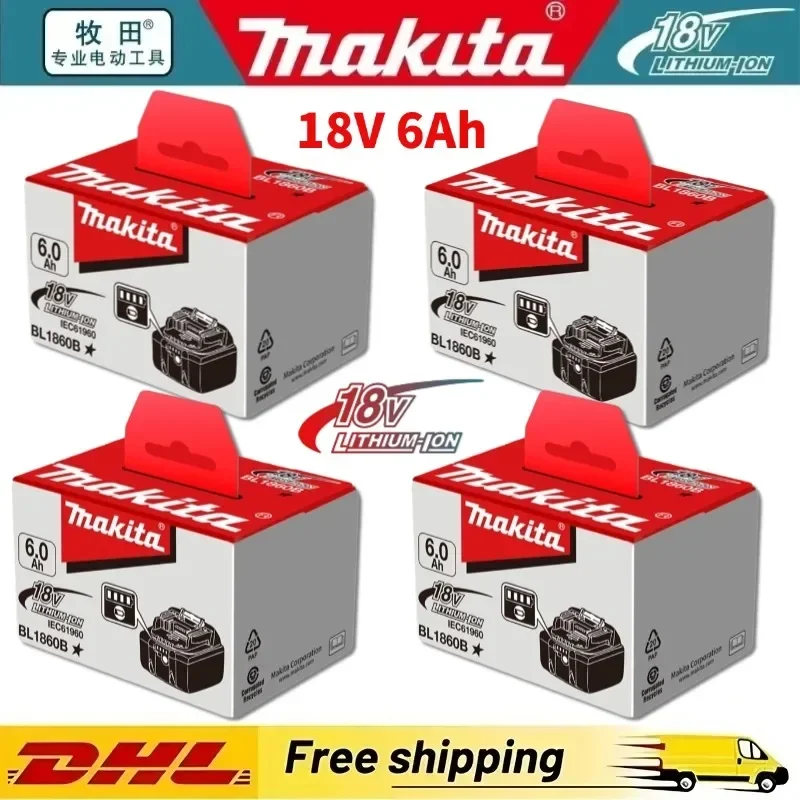 

BL1860 Аккумулятор Makita 18 В BL1850B BL1850 BL1840 BL1830 Аккумулятор для отвертки и зарядное устройство Сменные аккумуляторы для электроинструментов 18 В.