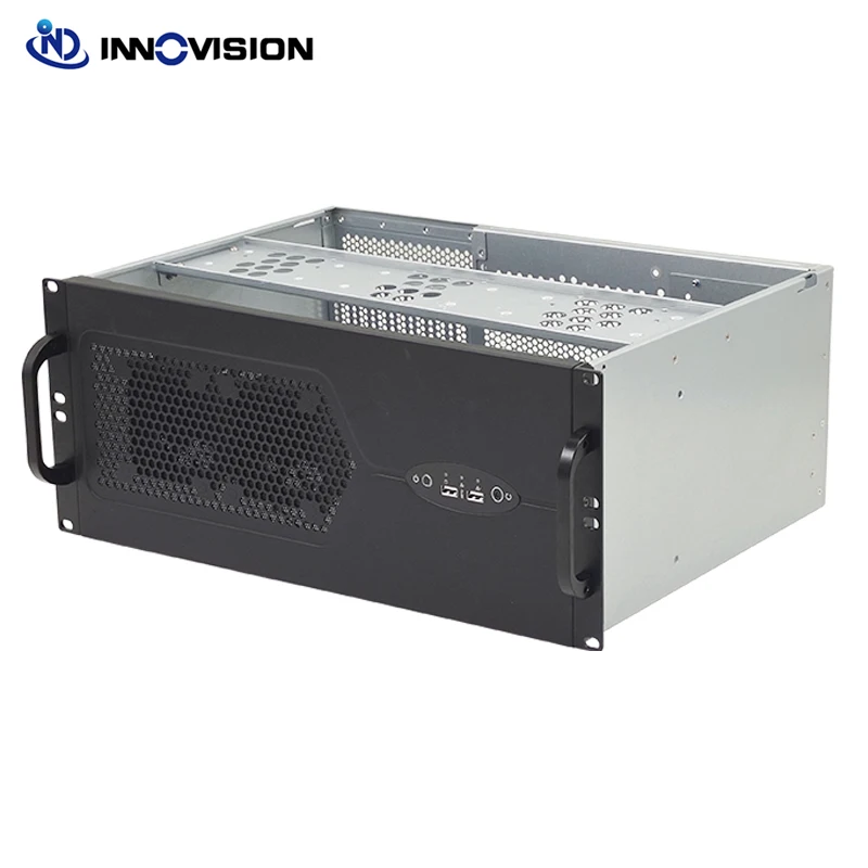 Imagem -03 - Compacto 4u 300 mm Profundidade Rackmount Case Computador Industrial 4u Servidor Chassi Suporte Atx Placa-mãe Novo