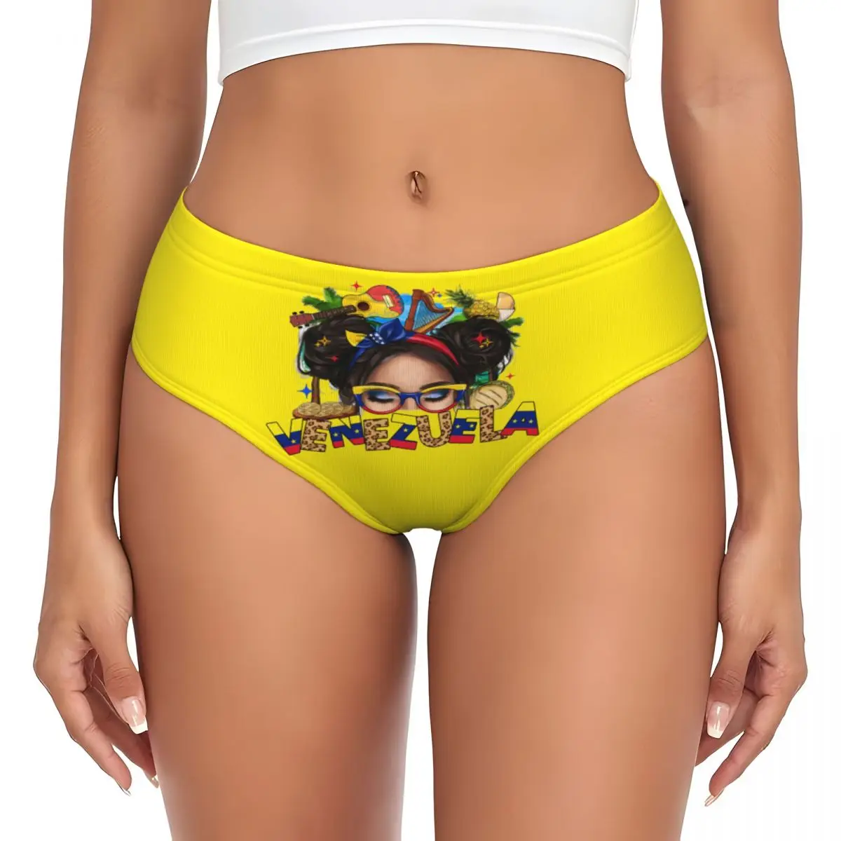 

Custom Women's Girl Venezuela Panties Stretch Briefs Underwear