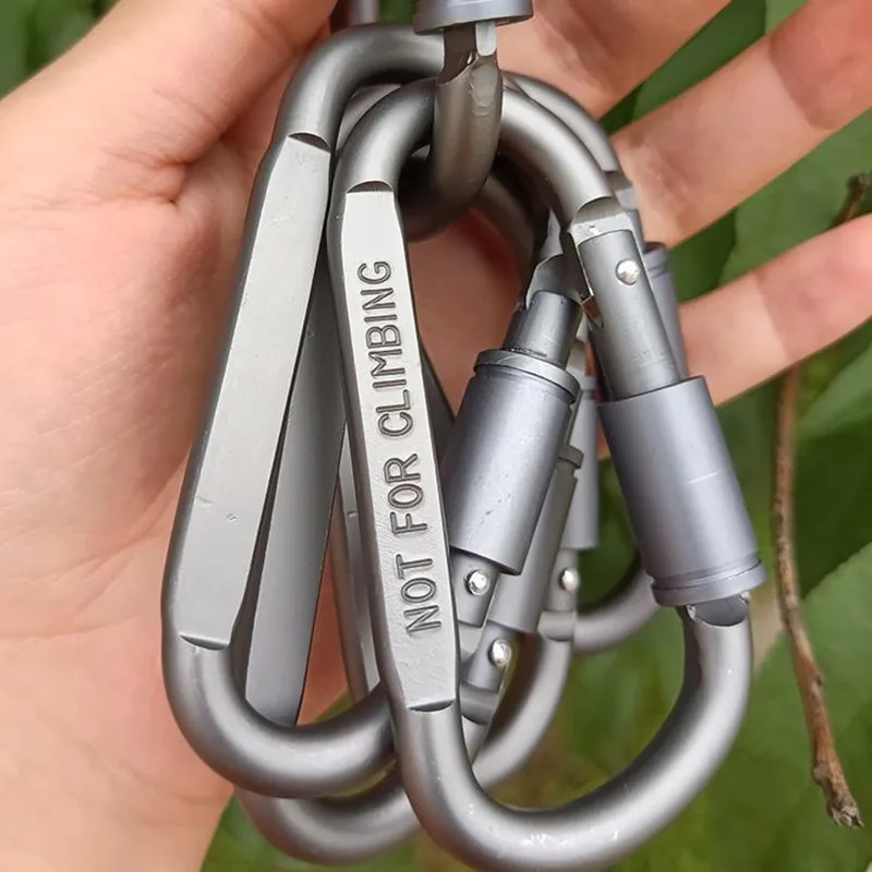Tactical Carabiner Clips Hiking Supplies Climbing Accessories Survival Snap Hook Camping Equipment Carabiner for Keys Ring