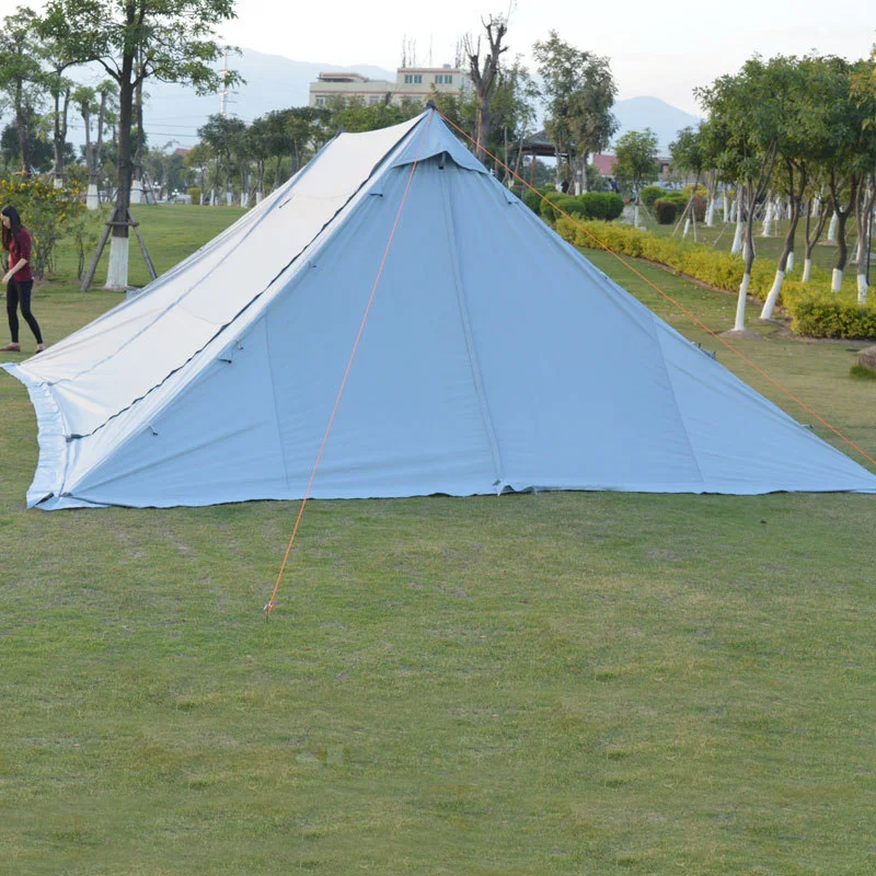 600*700CM Ultralarge Twin Peaks Canopy 10-12 Person Camping Pinic Large Size Tent Large Gazebo Sun Shelter Tienda De Campaña