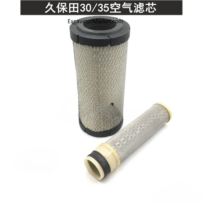 For KUBOTA 30 35 Air Filter Engine Air Filter AB Style Filter Excavator Accessories