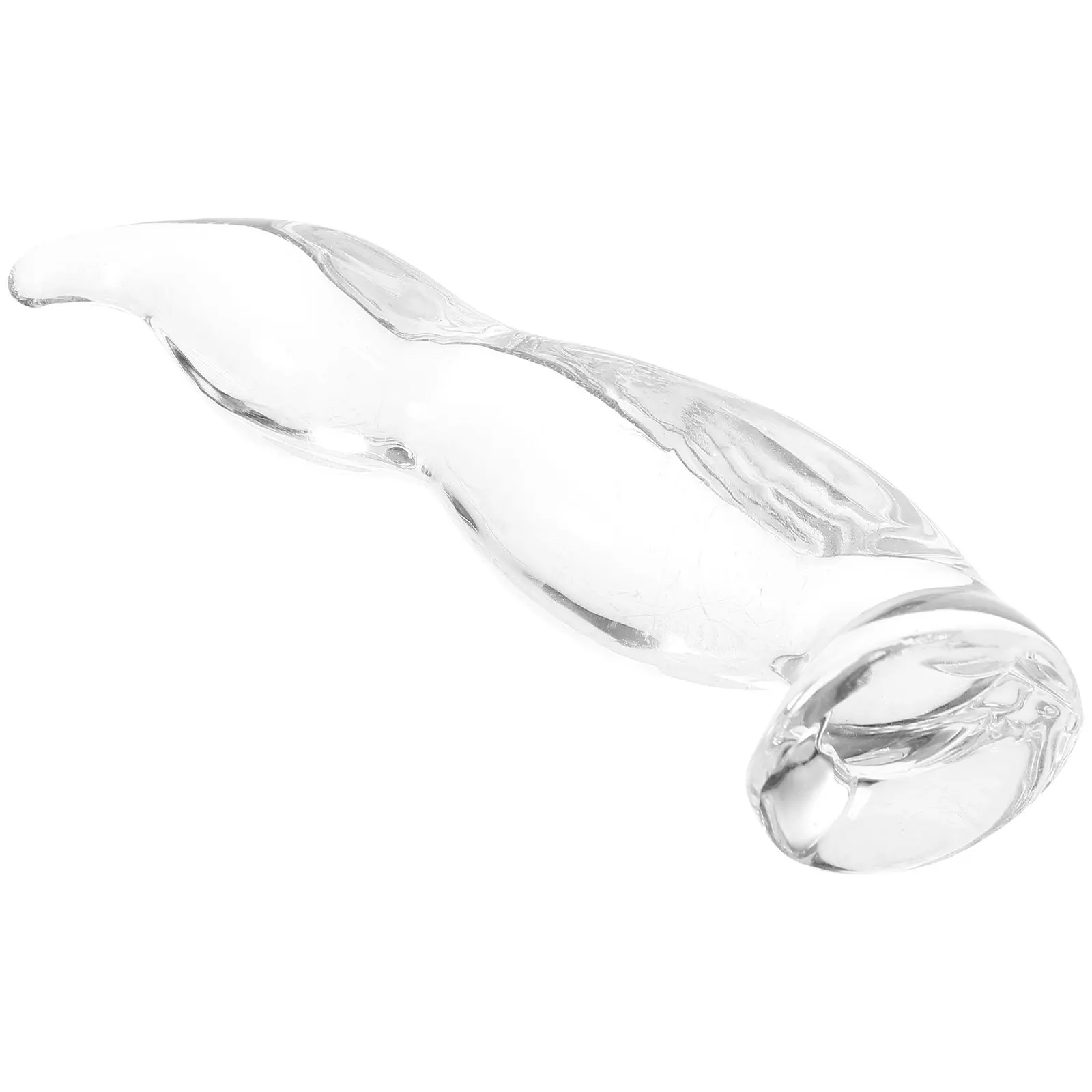 Pen Rack Glass Material Clear Transparent Calligraphy Brush Rest Writing Brush Support Mountain Shaped Retro Design Desk