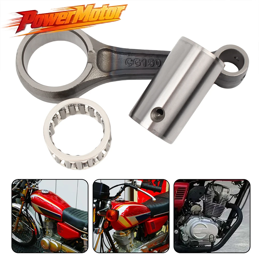 Motorcycle Engine Part Crankshaft Connecting Rod Moto Crank Shaft Conrod Piston Pin For Honda CG150 Repair Replacement