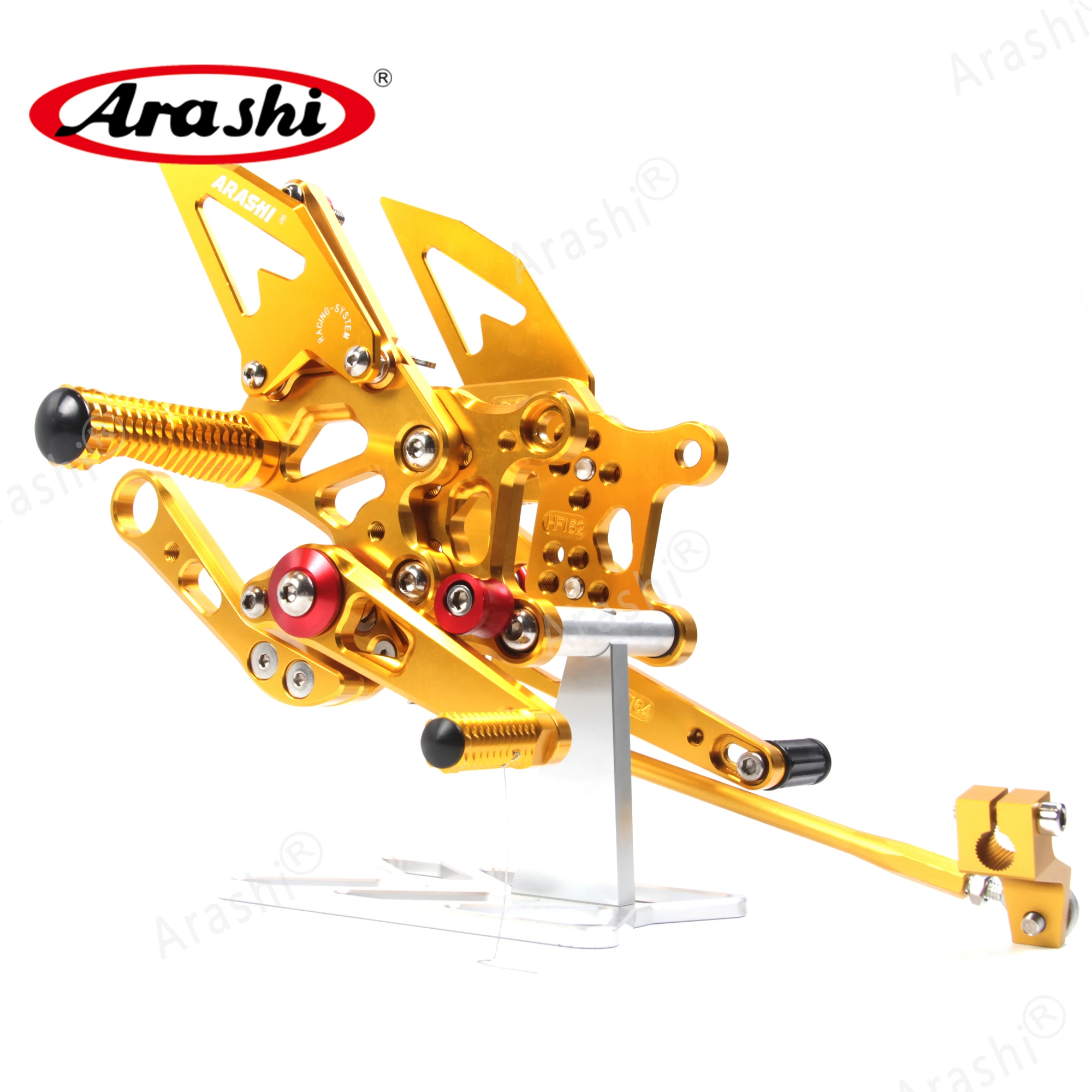 Arashi CNC Adjustable Footrests For APRILIA RSV4 R 2009 2010 2011 2012 Foot Pegs Rider Rearset RSV4 FACTORY 2009-2012 1 Set