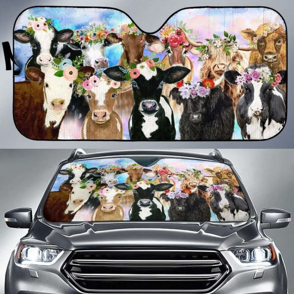 Parasol para coche de caballo Mustang, parabrisas para mascota, parasol para el hogar, patrón personalizado, accesorios para coche, parasol de regalo para pareja