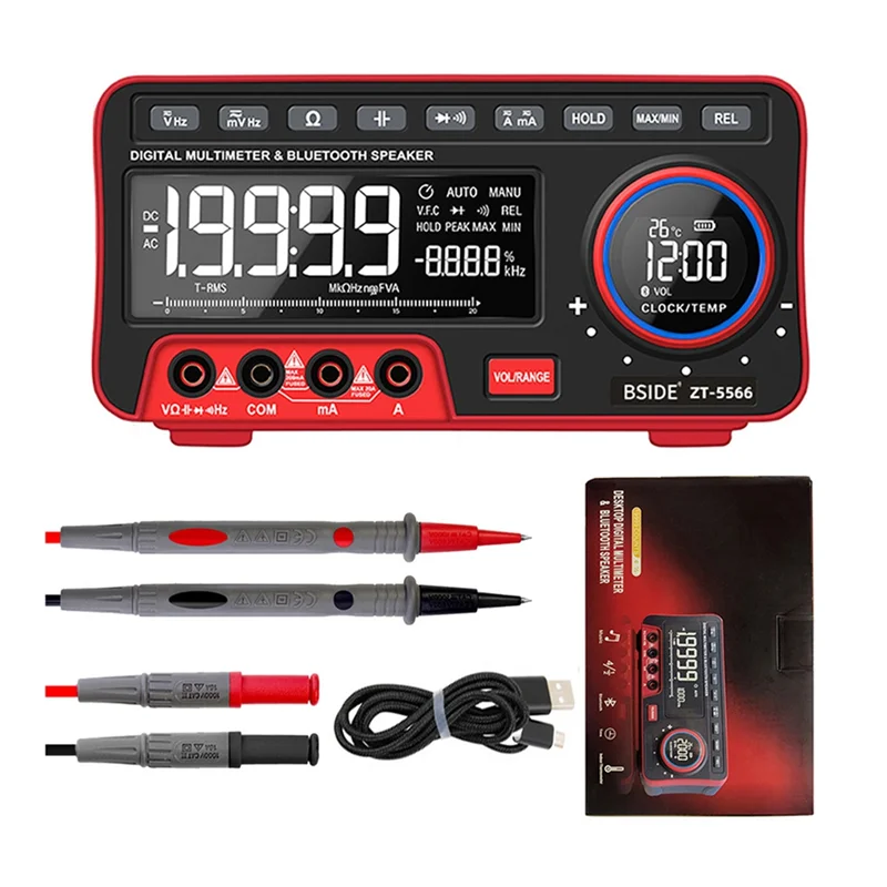 

- Auto-Range Digital Multimeter with 19999 Counts Lcd Display AC/ Current Continuity Test