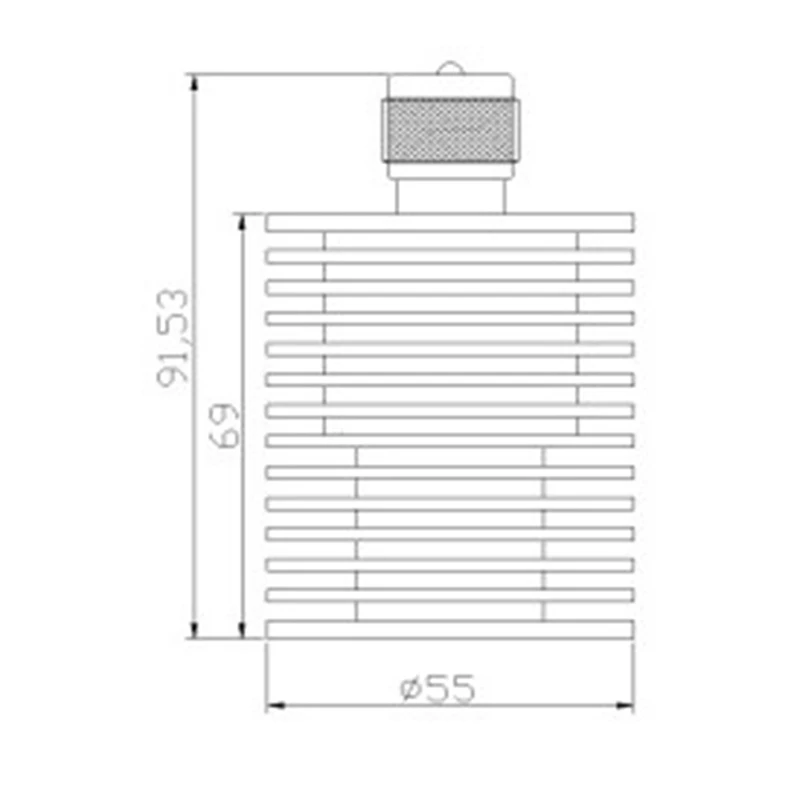 RF Coaxial Dummy Load 50W U Style UHF PL259 M Male Plug Connector 50 Ohm DC-500Mhz Dummy Load