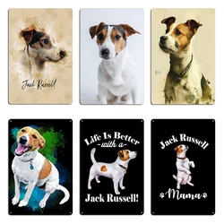Jack Russell Poster Metal Plaque Vintage Wall Decor Home Wall Pub Jack Russell Tin Sign Poster