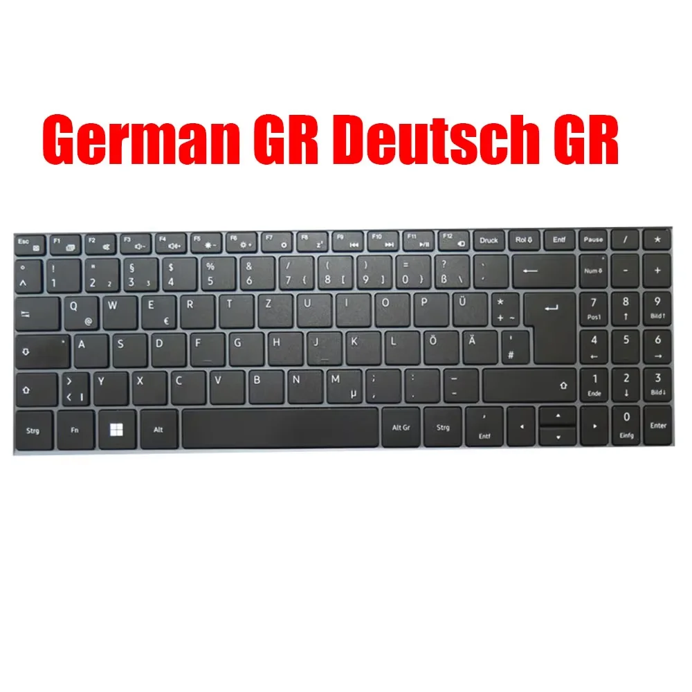 GR/UK/SP/SW Keyboard For MEDION AKOYA E15415 MD62478 MD62479 MD62480 MD62482 MD62483 MD62486 MD62570 Black