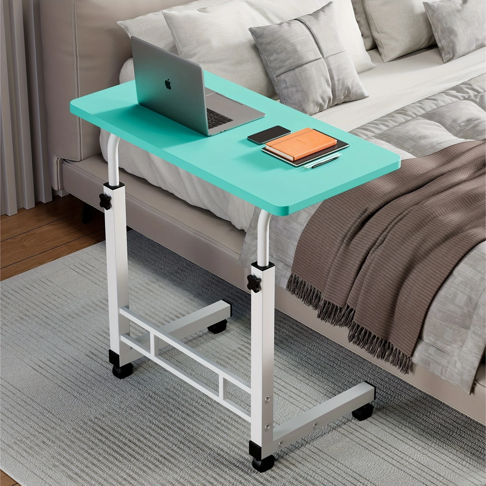 Mobile phone lift desk, computer desk, adjustable height, bedside computer desk, sofa side desk suitable for bedrooms