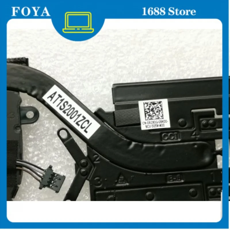 95% New FOR Dell Latitude 5289  7389 CPU Heatsink Fan Assembly AT1S2001ZCL 0R2X0G R2X0G
