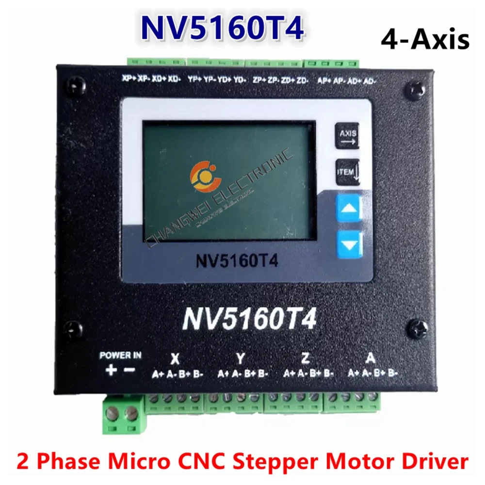 

Latest CNC Engraving Nv5160t4 4-Phase Stepper Motor Driver Mach3 Ethernet Drive And Control Digital Display 4-Axis Motor Control