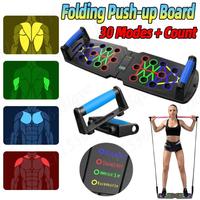 Folding Push-up Board Pushup Stand Multi-Functional 30 modes Portable Fitness Enhancement Equipment Support for Arm Chest Back