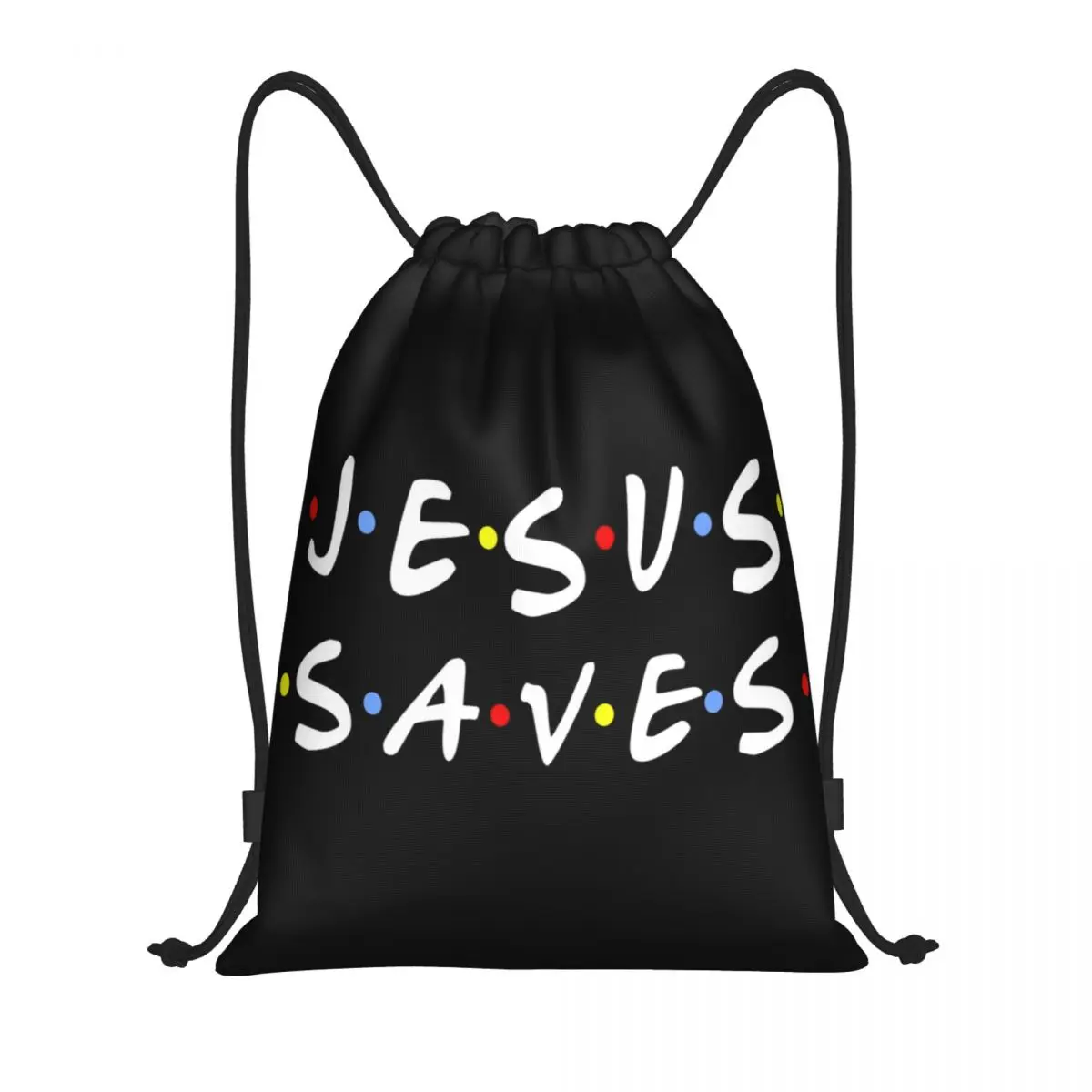 Sac à dos de sport à cordes chrétiennes, sac de yoga, Jésus sauve le Christ, proximité, Wstring