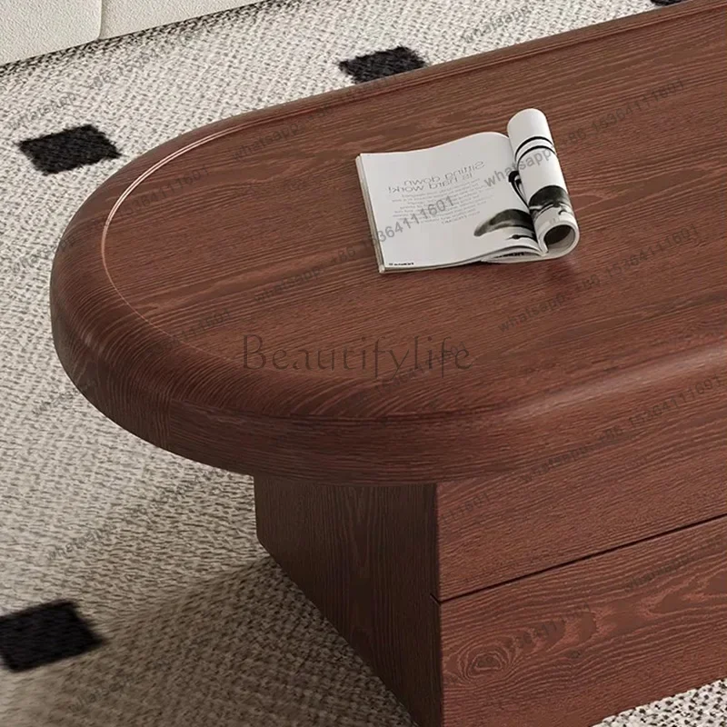 Minimalist Oval Luxury Coffee Table Clear Organizer Drawer Mid Century Elegant Coffee Table Replica Mesas Bajas Unique Furniture