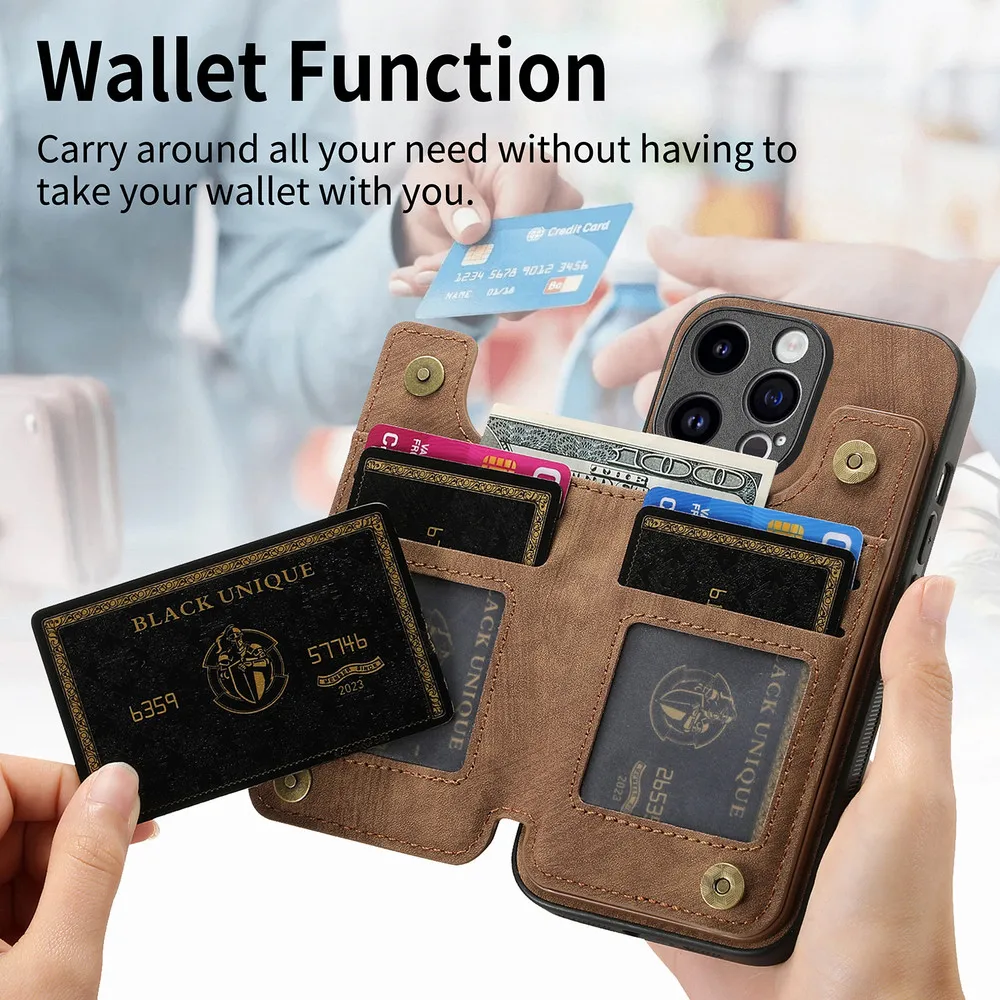 Leather Wallet Case For OPPO A57 A77 A54 A74 A94 5G Back Cover For OPPO A96 A76 A36 A 53 16 15 S A A54S A57S A77S A17 A52 Etui