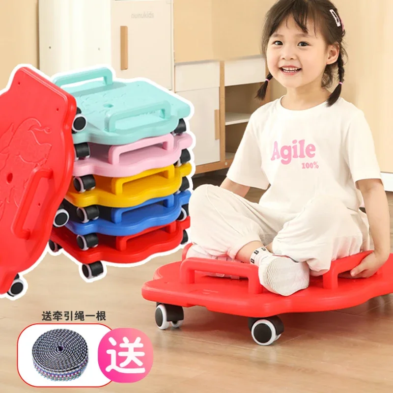 Big scooter four-wheel balance board vestibular sensory integration training equipment kindergarten sports toys