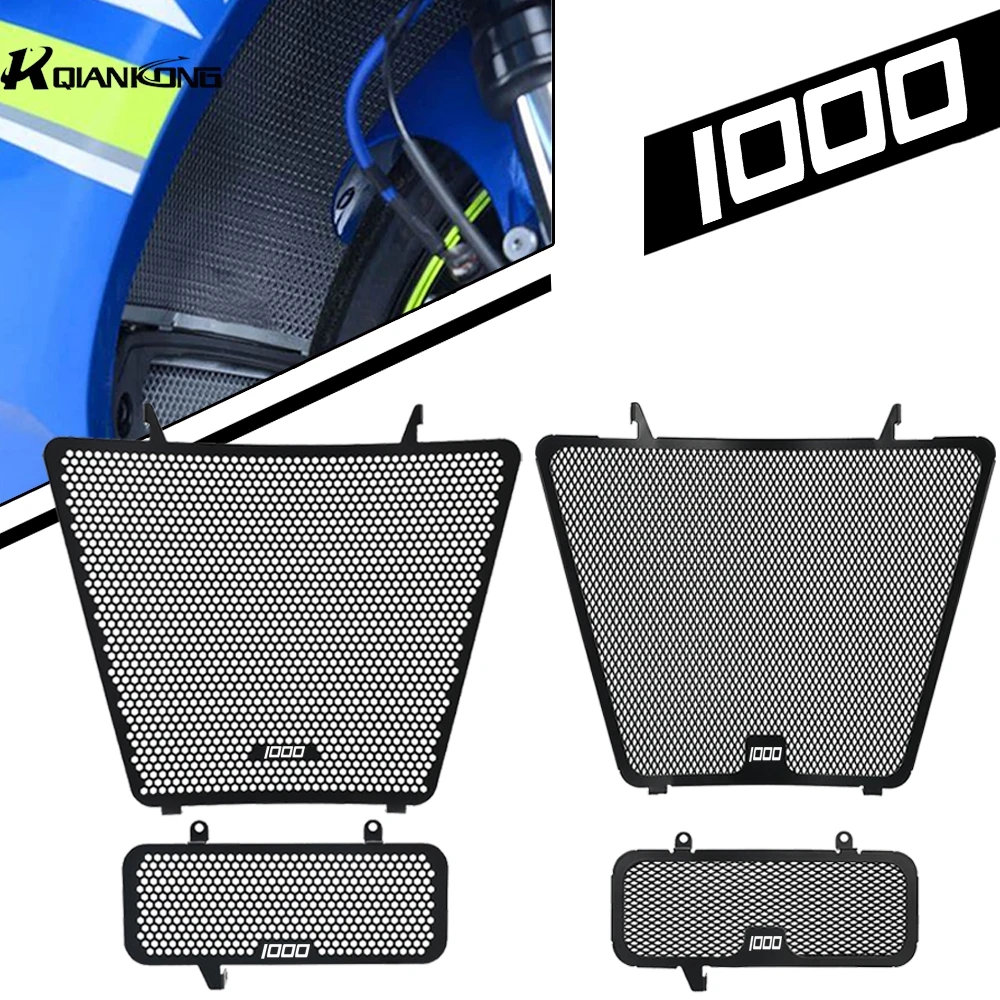 CNC aluminum For Suzuki GSXR1000 GSX-R 1000 Radiator Grille Guard Cover Oil Cooler Guard Protection GSXR GSX-R 1000 2005-2006