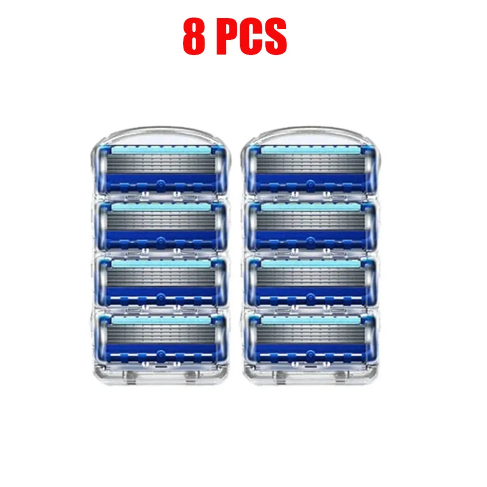 8/12/24/32/48 COMB Shaver High Quality 5-ply layer Razor Manual Shaving Blades Men Face Shaving Razor Replacement Cutter Heads