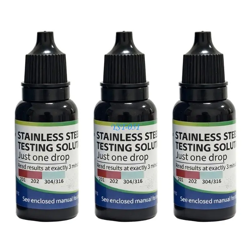 E15A 200/201/202/301/304-316 Stainless Steel Tester Liquid Testing Agent Identification Liquid Tableware for Kitchen Gadget