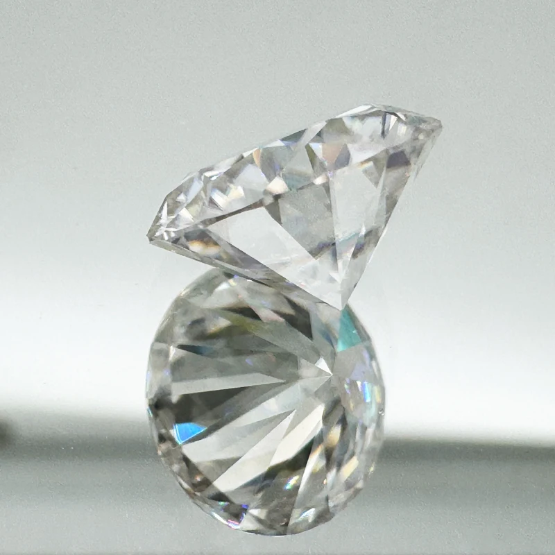 Pedra moissanite atacado topo d cor vvs1 corte redondo 8 corações 8 setas 0.1ct-12ct para fazer jóias presente com certificado gra