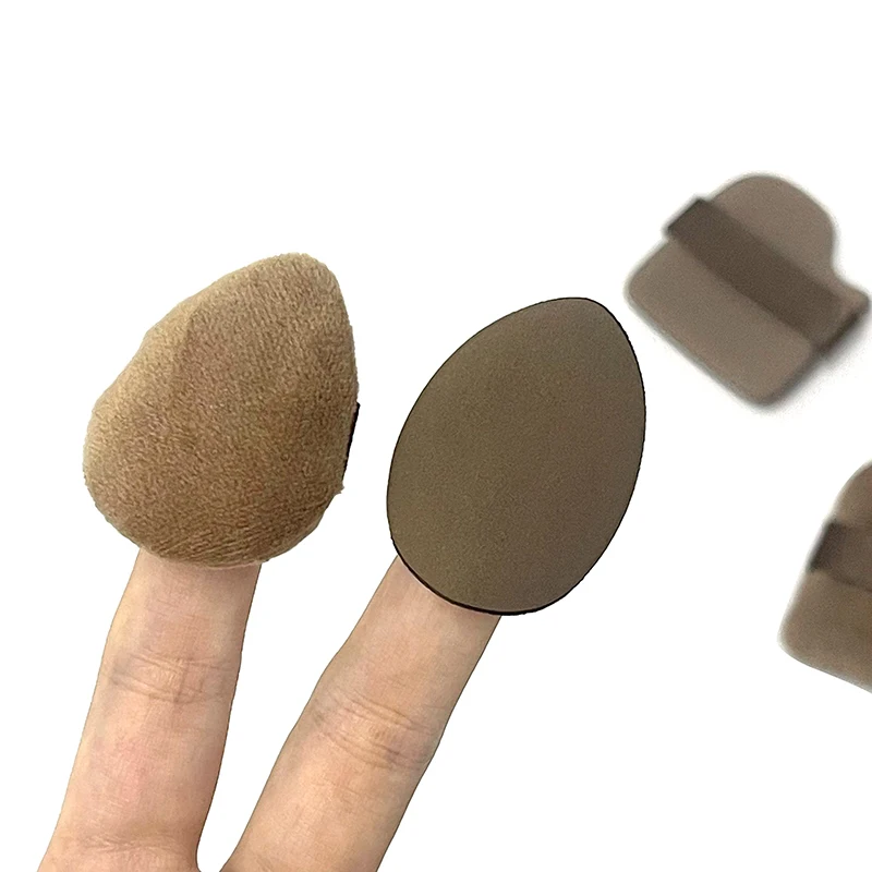 4/5/6/10Pcs Chocolate Cosmetic Puff Make Up Sponges Wet Dry Use For Face Eye Contouring Shadow Cosmetic Foundation Concealer