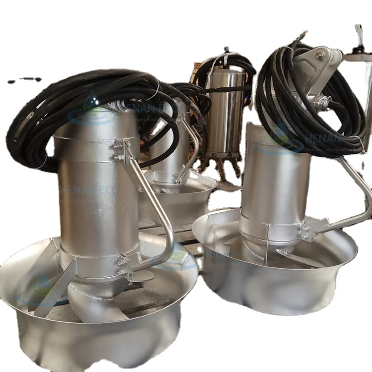 High-speed submersible underwater propeller agitator