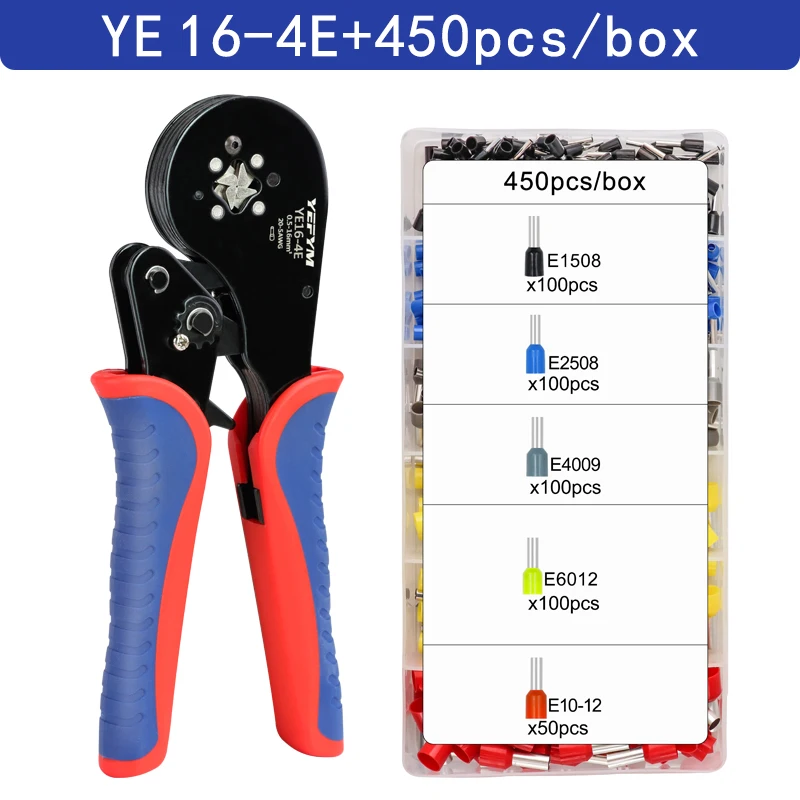 Krimptang Beentje Mouwen Buisvormige Terminal Gereedschap HSC8 6-4A/6-6A/16-6E Draad Crimper Huishoudelijke Elektrische Sets