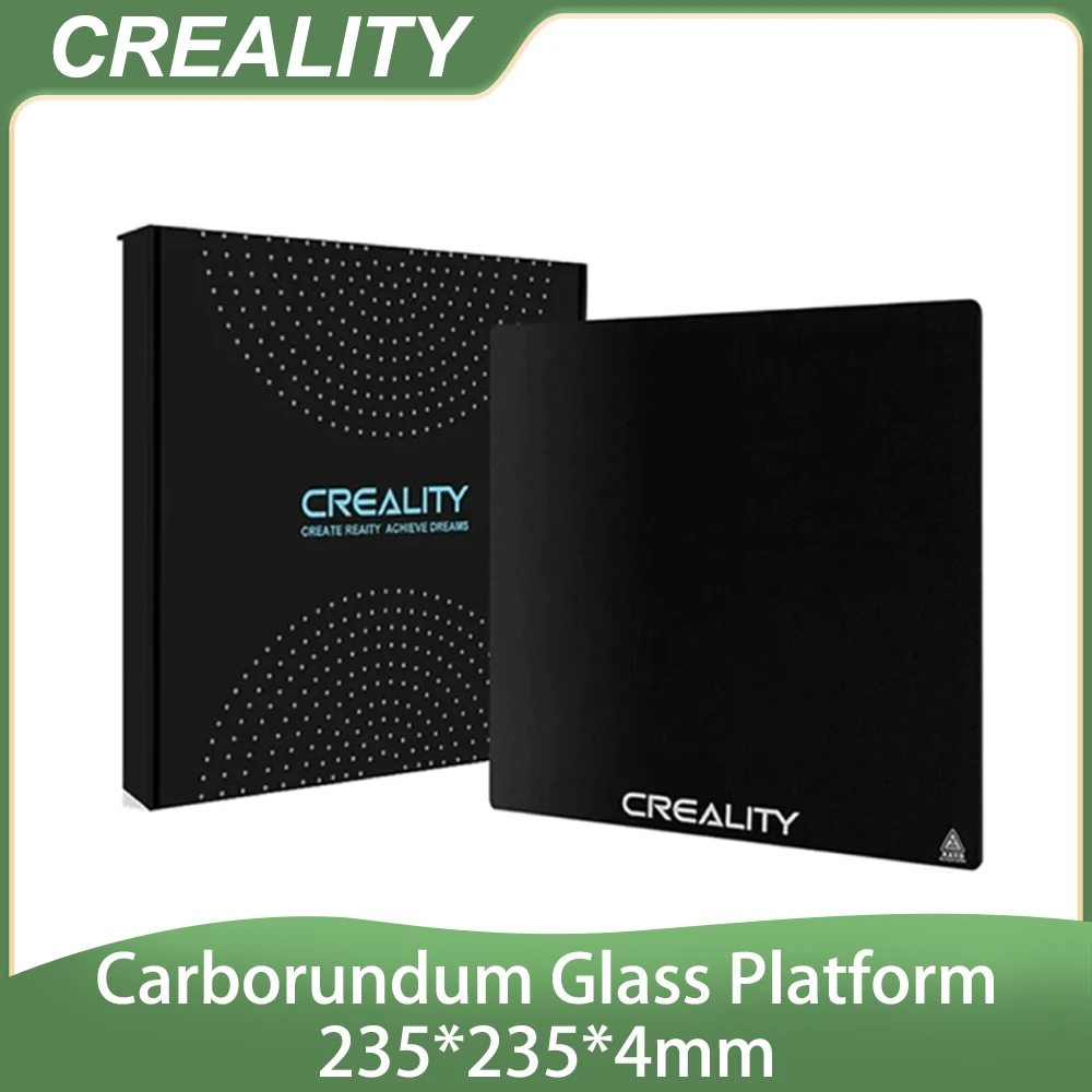 

CREALITY For Ender 3 3D Printer Ender-5 Pro/Ender 3V2 Carborundum Glass Bed Platform Plate 235*235*4mm Build Surface Glass Plate