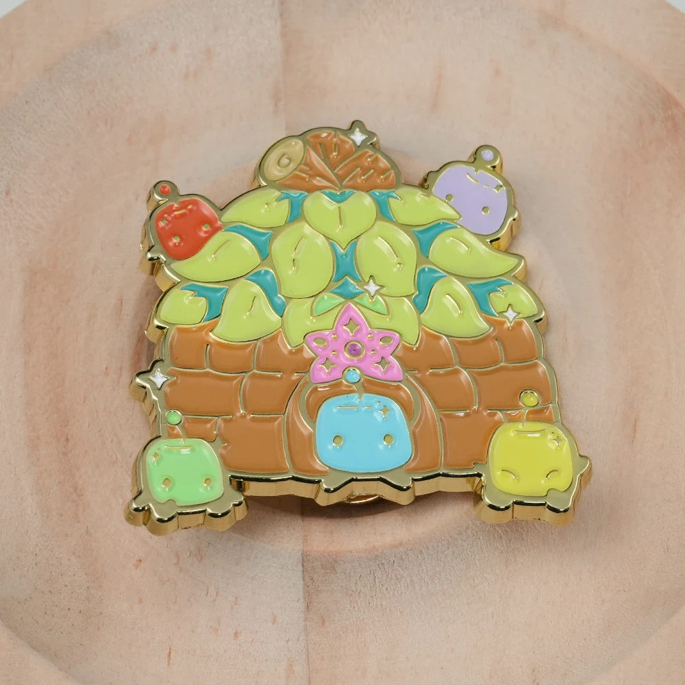 Junimo Hut المينا دبوس Stardew Valley شارة لعبة فيديو مستوحاة التلبيب دبوس ألعاب جمع تذكارية