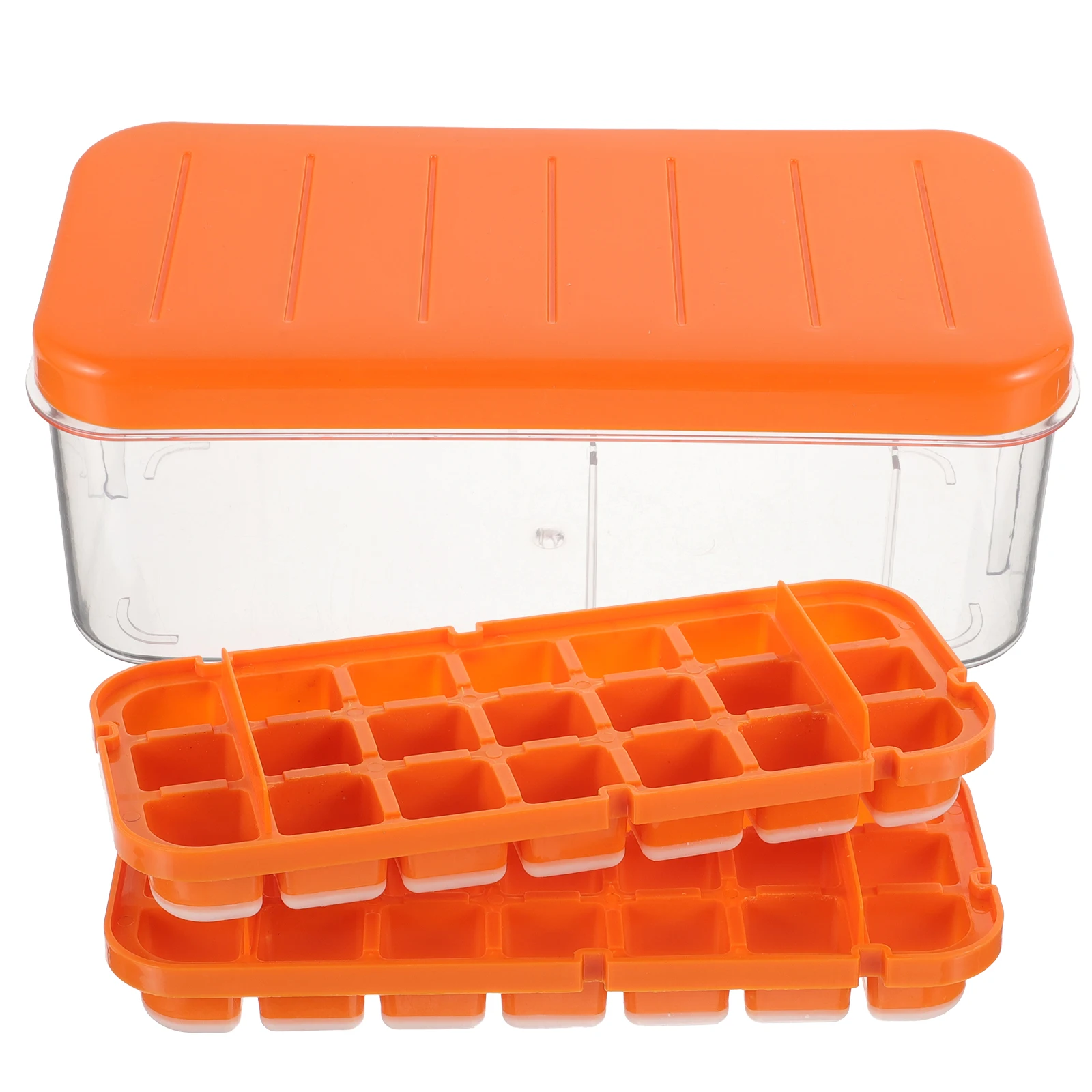 

Silicone Ice Tray Cube Trays for Freezer Soft Moulds Mini with Lid Silica Gel Maker Makers Lids