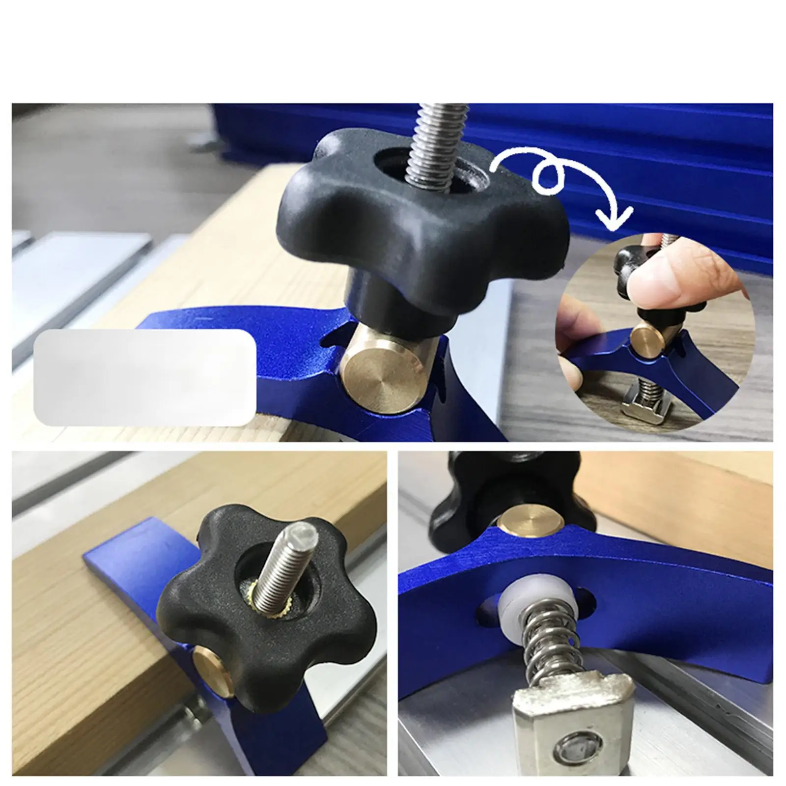 Aluminum Alloy Woodworking Mini Clamp Kit Pressure Plate Set Pressing Slider Kit