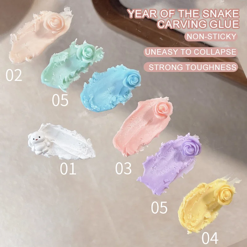 7 couleurs Gel Nail Art plâtre effet 3D sable Texture pas besoin couche de finition Gel vernis UV vernis à ongles laque vernis bricolage ongles