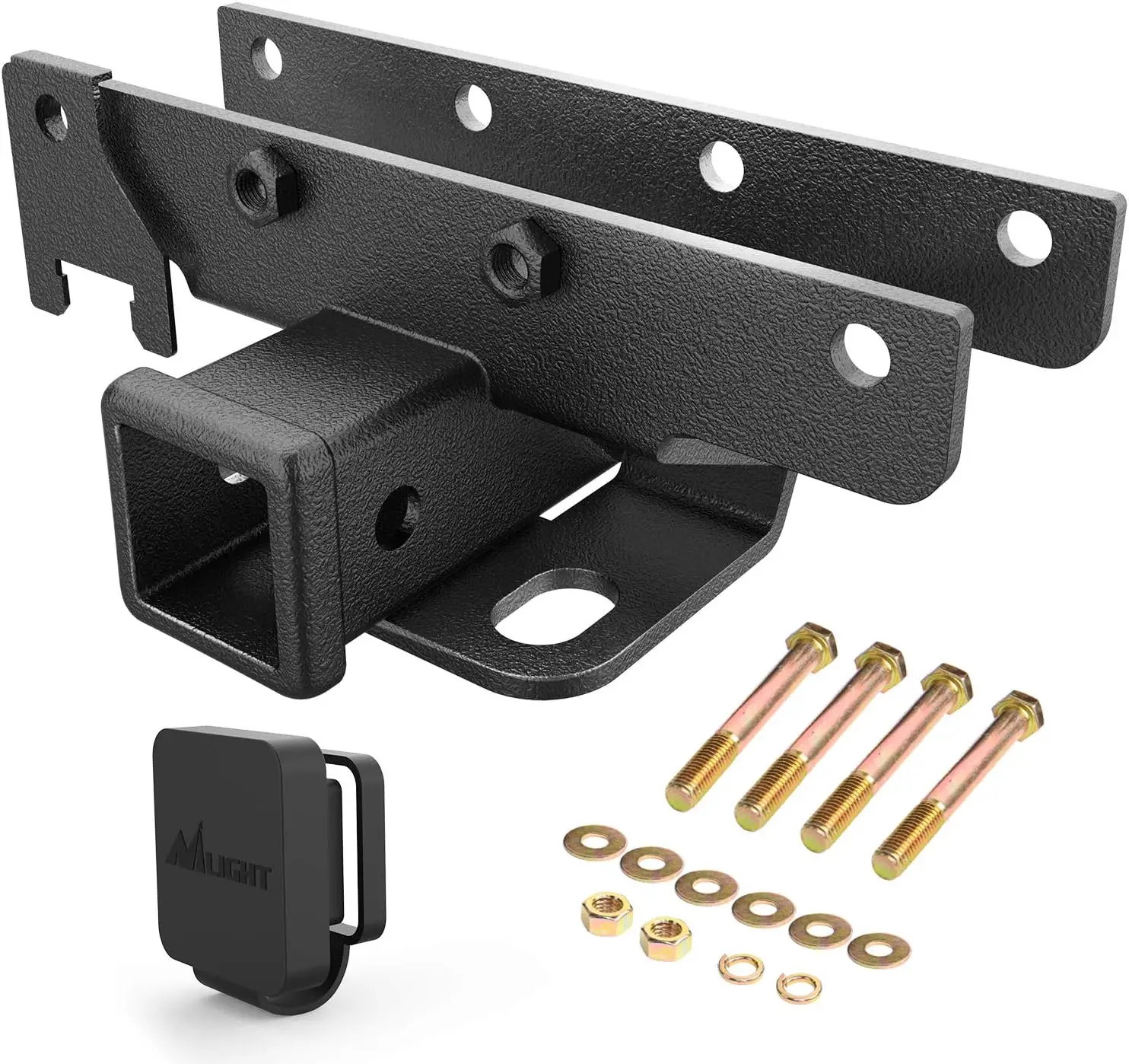 

2 Inch Rear Bumper Tow Hitch Receiver Kit for 2018-2025 Wrangler JL JLU 4 Door and 2 Door Unlimited Models