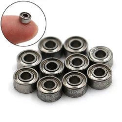 10 Pcs/Lot Model Bearing Steel Deep Groove Ball Bearing MR52zz Miniature Metal Shielded Metric Radial Ball Bearing