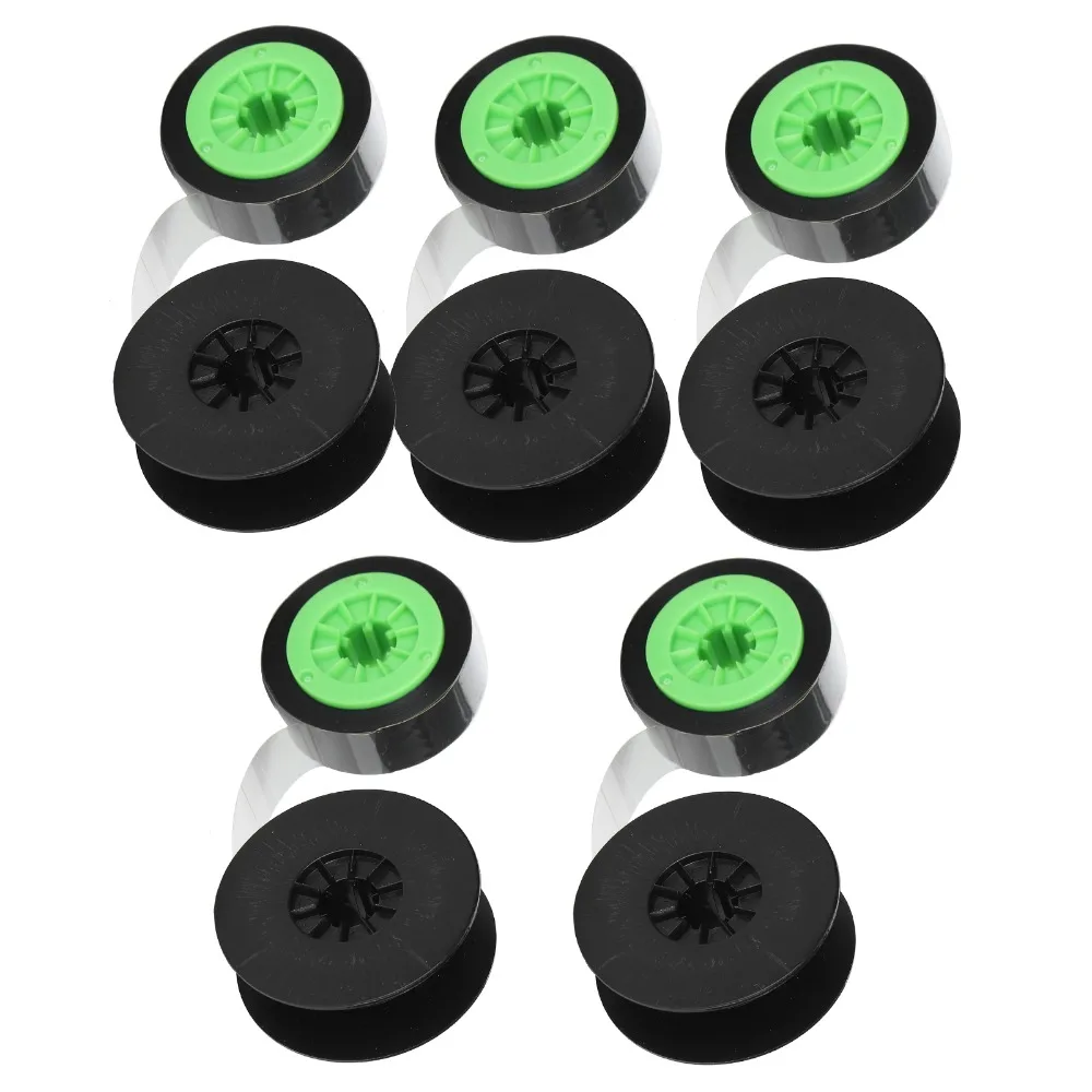 

5 шт., черно-зеленая лента для печати чернилами, устойчивая к высоким температурам, черно-зеленая лента для печати чернилами для принтера LMIR300B 380E/390A/370A