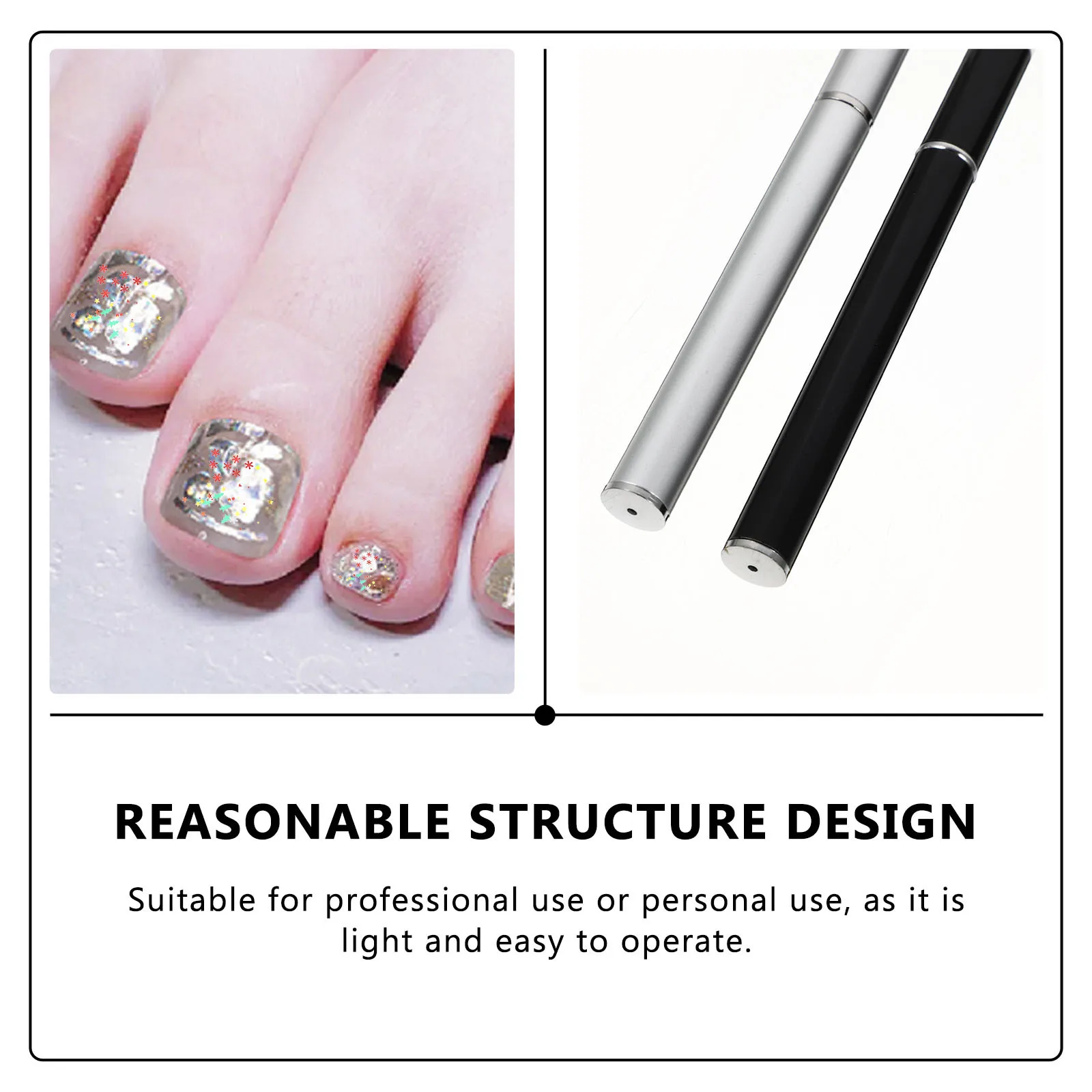 

2pcs Art Manicure Tools For Women Diy Nail Painting Pen Manicure Pen Tool Professional Nail Decor Drawing Accessory