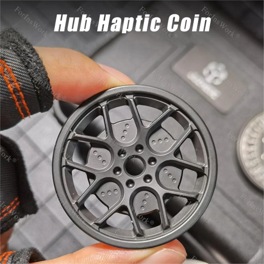 

JUZHEDC Hub Haptic Coin Stainless Steel Magnetic Decompression Fingertip Toy Fidget Toys Autism Fidget Toys Adults
