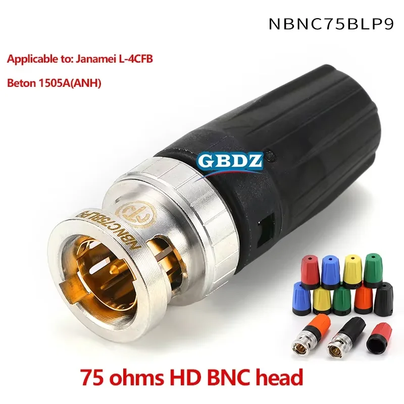 

High-Definition 75Ω Video BNC Crimping Plug NBNC75BLP7 / NBNC75BLP9 / NBNC75BTU11 / NBNC75BYY11 HDTV DVD Q9 BNC Cable Connector