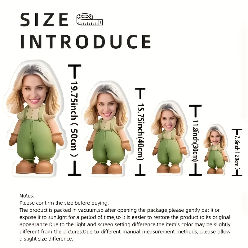 A Modern-style Custom Beauty Throw Pillow, Combining Personalized Face and Body Patterns with Double-sided Printing. Suitable fo