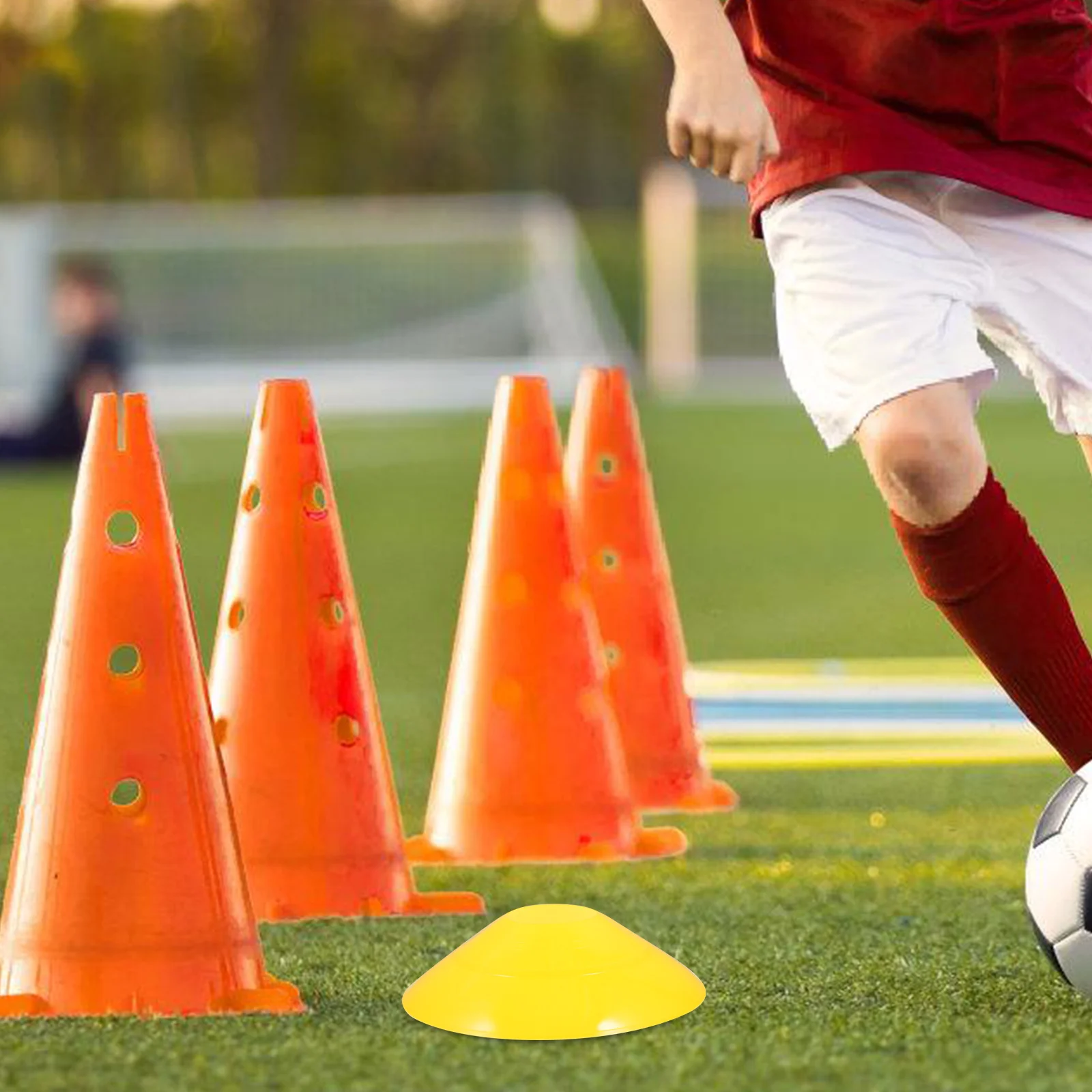 

Soccer Portable Cones Flat Disc Football Training Equipment for Sports Plate