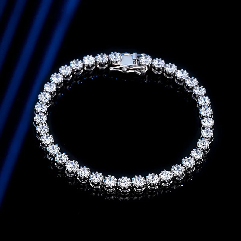 

925 Silver Cauliflower Bracelet with Niche High-end Design, Full of Diamonds, Light Luxury, Versatile Temperament