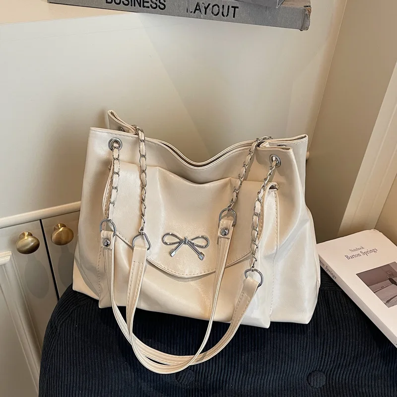 حقيبة كتف لخريف وشتاء 2025، محفظة فاخرة تحت الإبط للنساء، حقيبة بمقبض علوي، حقيبة ركاب من اليوم إلى الليل، متعددة الاستخدامات #4